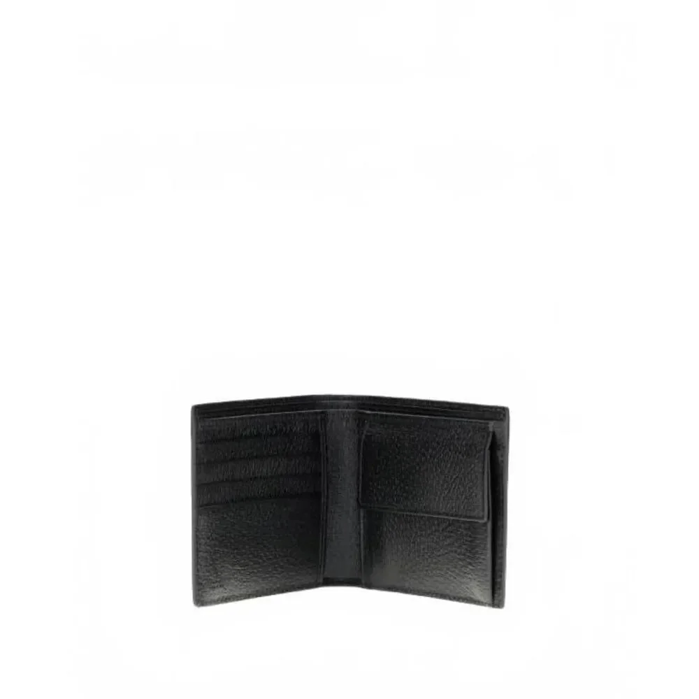 Bee Logo Patch Leather Wallet